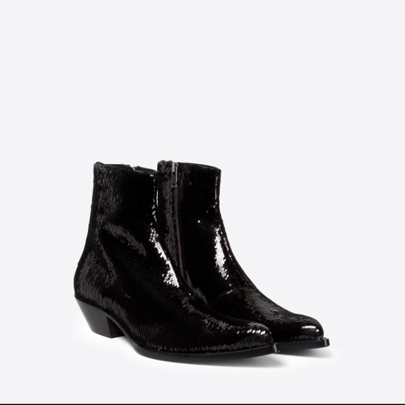 Martin Maison Margiela Sequin cowboy boots. Size USA 41 IT. $1195 - Picture 11 of 14